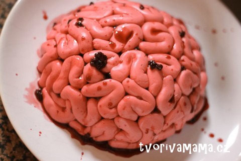 Zombie Brain Cake: A Halloween Dessert - Dark Chocolate Cake
