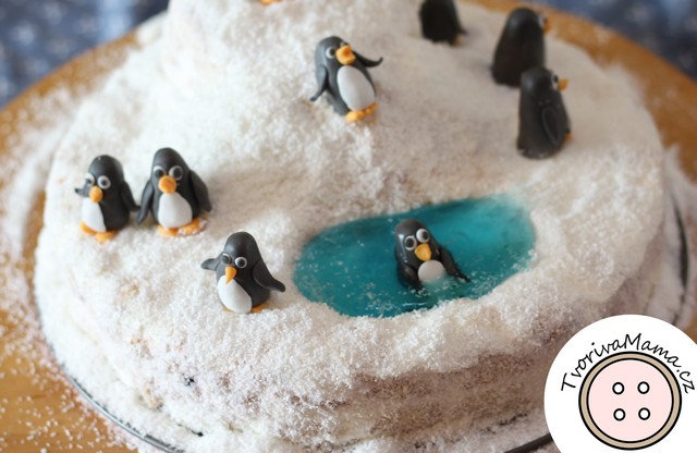 Paintable Winter Penguin Edible Cake Topper Image – A Birthday Place